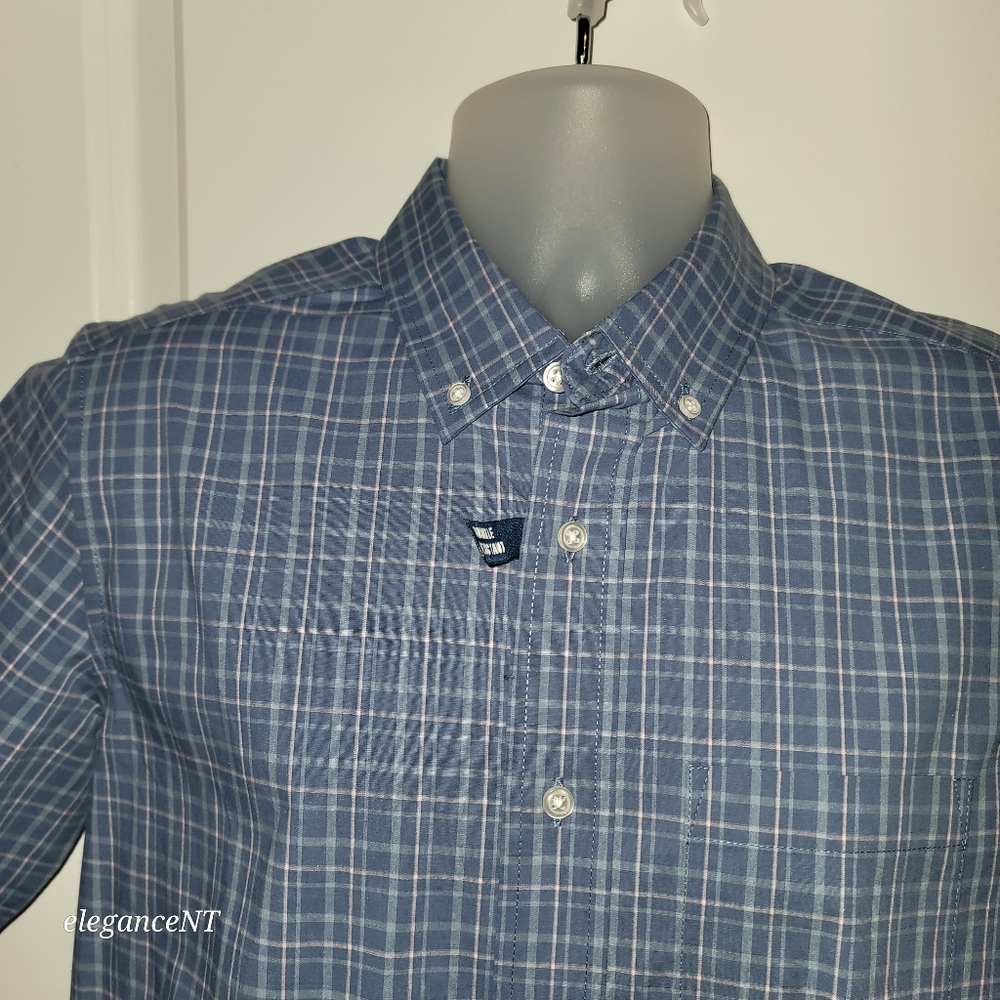 George Men's Short Sleeve Blue/Pink  Plaid Poplin Shirt Sz: S NWT - Picture 6 of 10